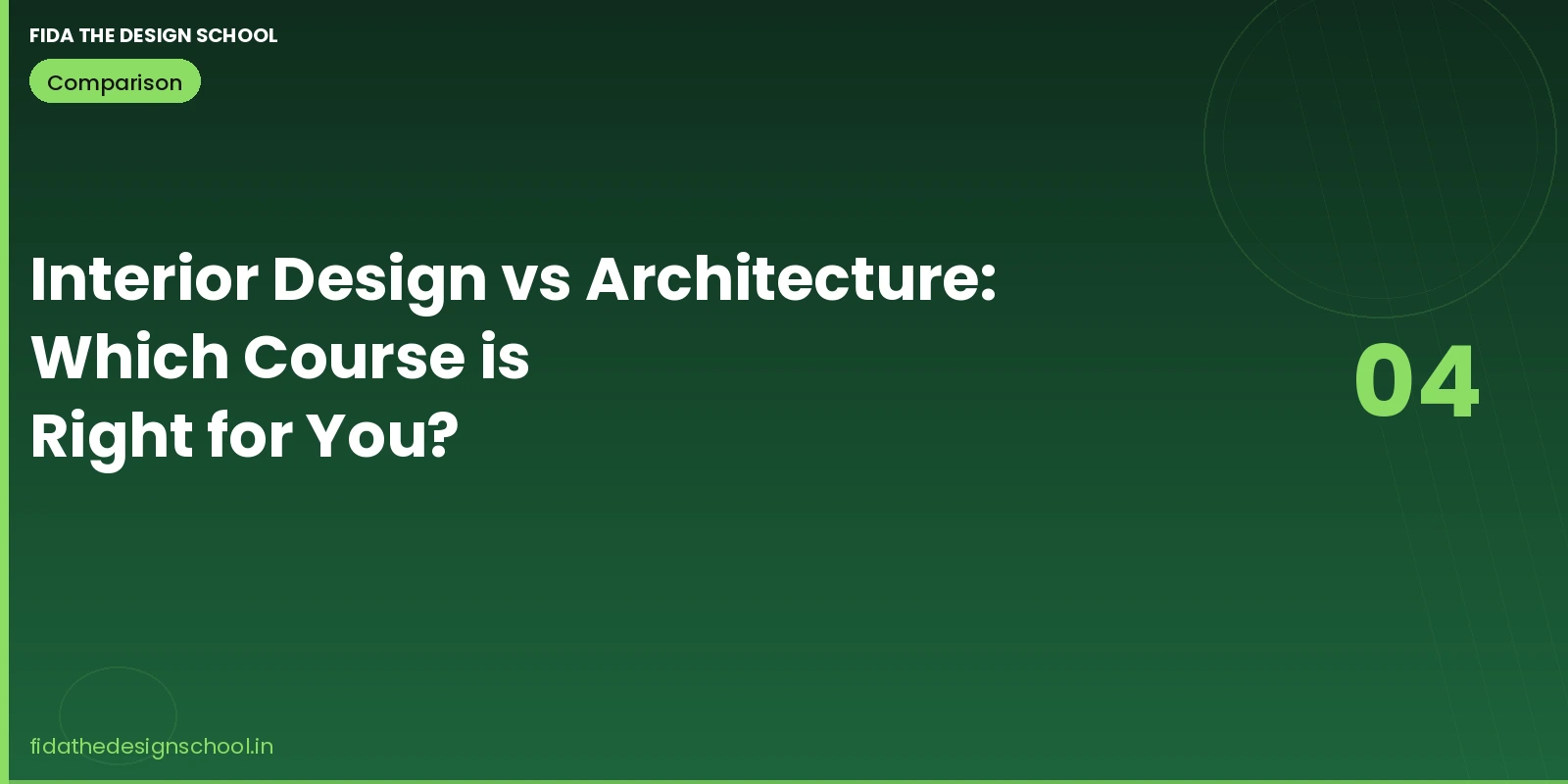 Interior design vs architecture – which course is right for you – FIDA The Design School